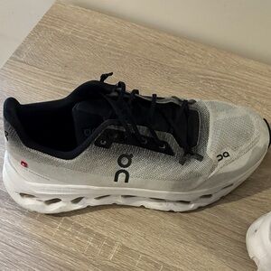 On Running Men's Black and White Athletic Shoes